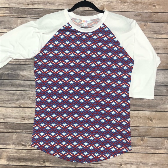 ♦️2/$30 unisex LuLaRoe Randy Baseball T - Picture 1 of 8